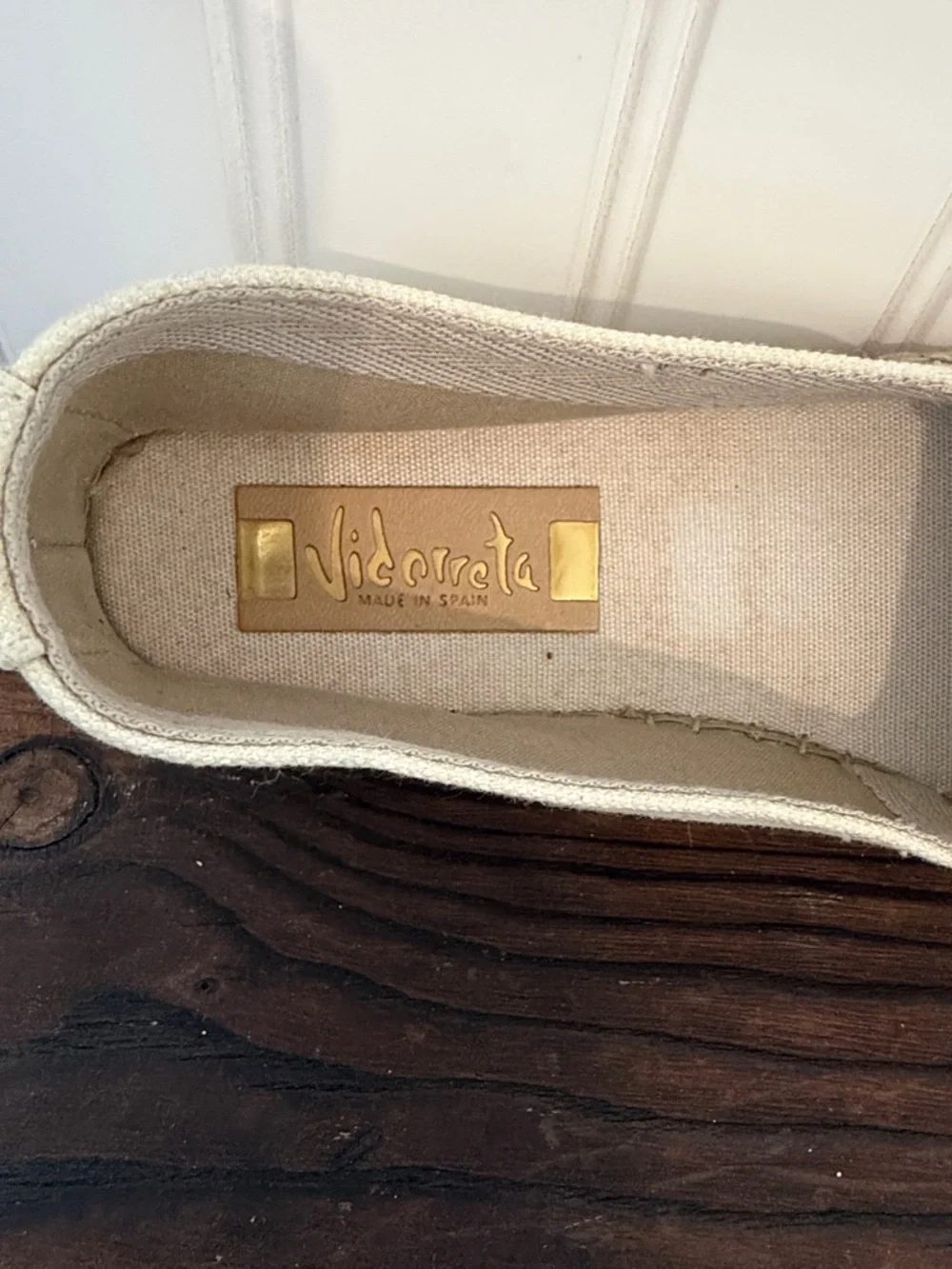 Vidorreta Spain Espadrille Slip-On with  Stud Detailing